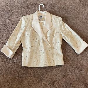 Cream colored party jacket